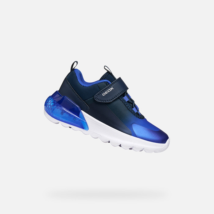 Scarpe con luci ACTIVART ILLUMINUS BAMBINO Blu navy/Royal blu | GEOX