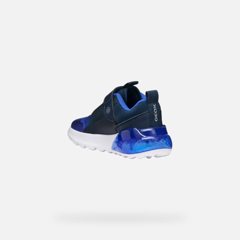 Shoes with lights ACTIVART ILLUMINUS BOY Navy/Royal - image number 3 | GEOX