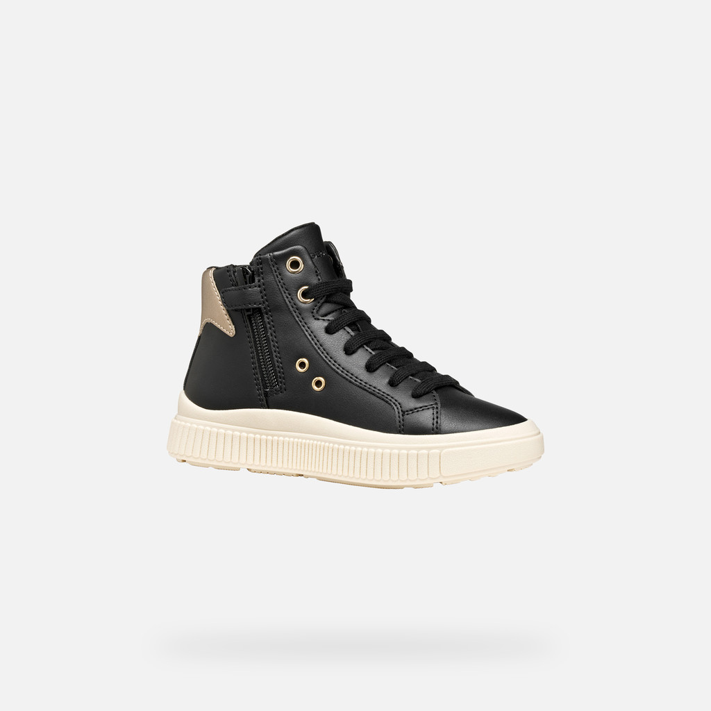 High top sneakers LAQUINNY GIRL Black/Platinum - image number 2 | GEOX