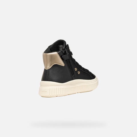 High top sneakers LAQUINNY GIRL Black/Platinum - image number 4 | GEOX