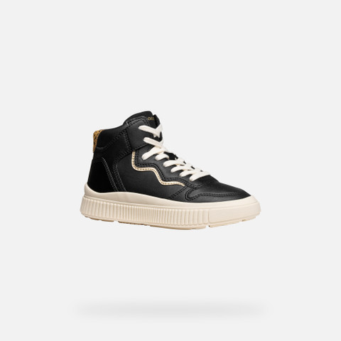High top sneakers LAQUINNY GIRL Black/Platinum - image number 2 | GEOX