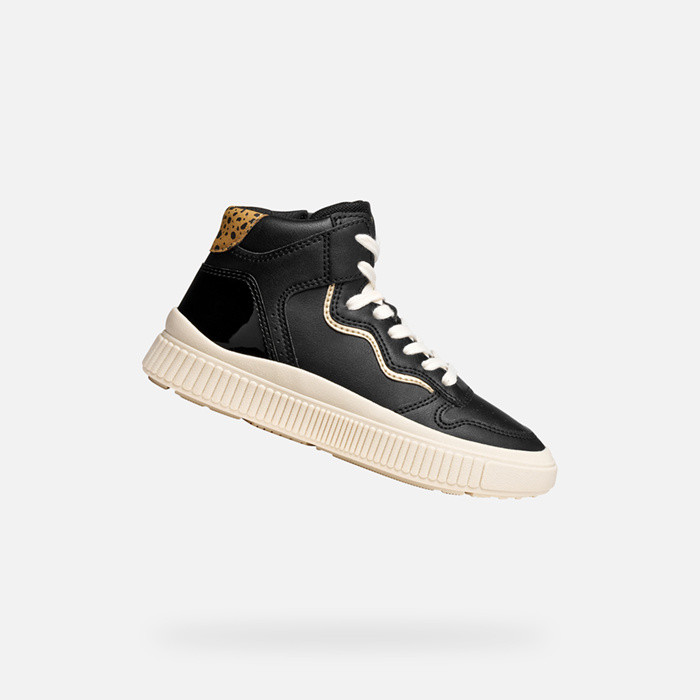 High top sneakers LAQUINNY GIRL Black/Platinum | GEOX