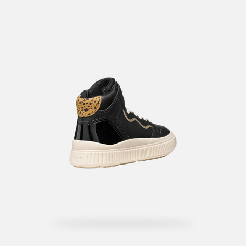 High top sneakers LAQUINNY GIRL Black/Platinum - image number 4 | GEOX