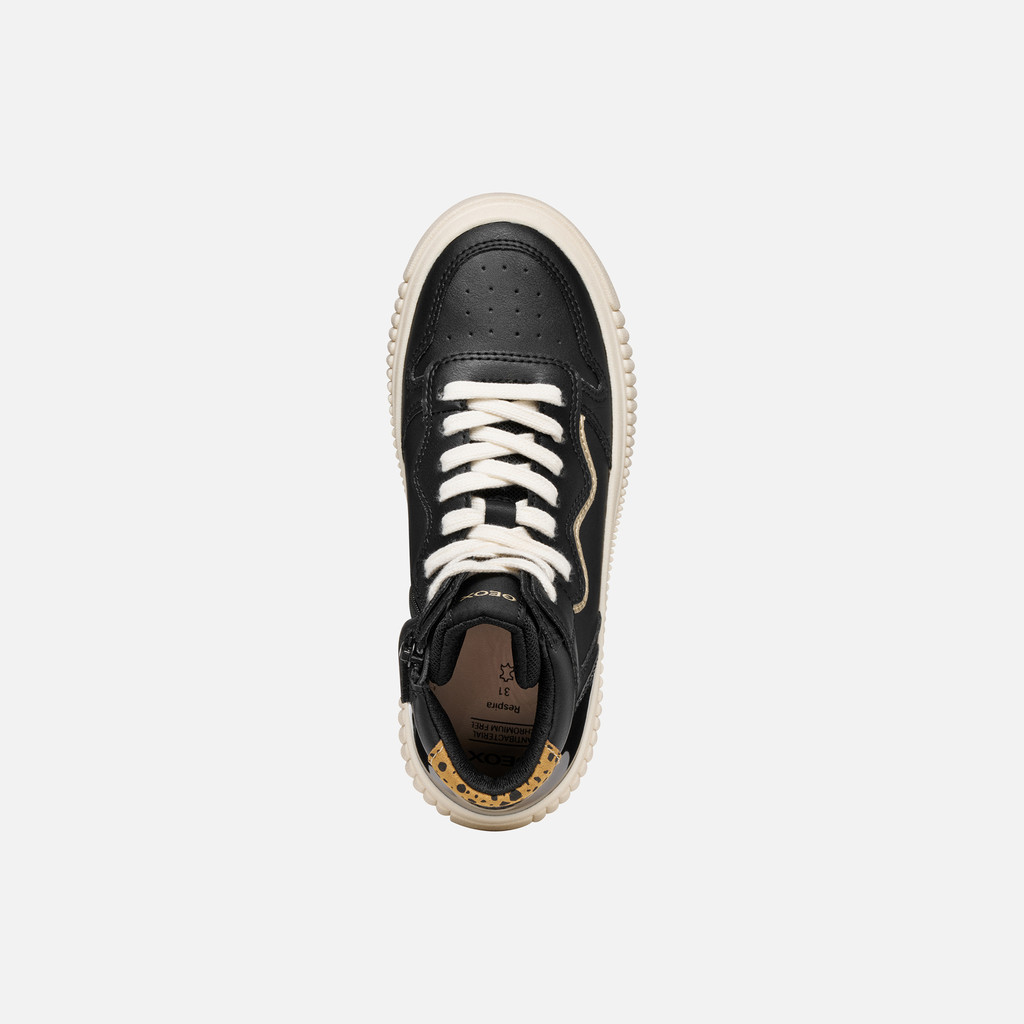 High top sneakers LAQUINNY GIRL Black/Platinum - image number 5 | GEOX