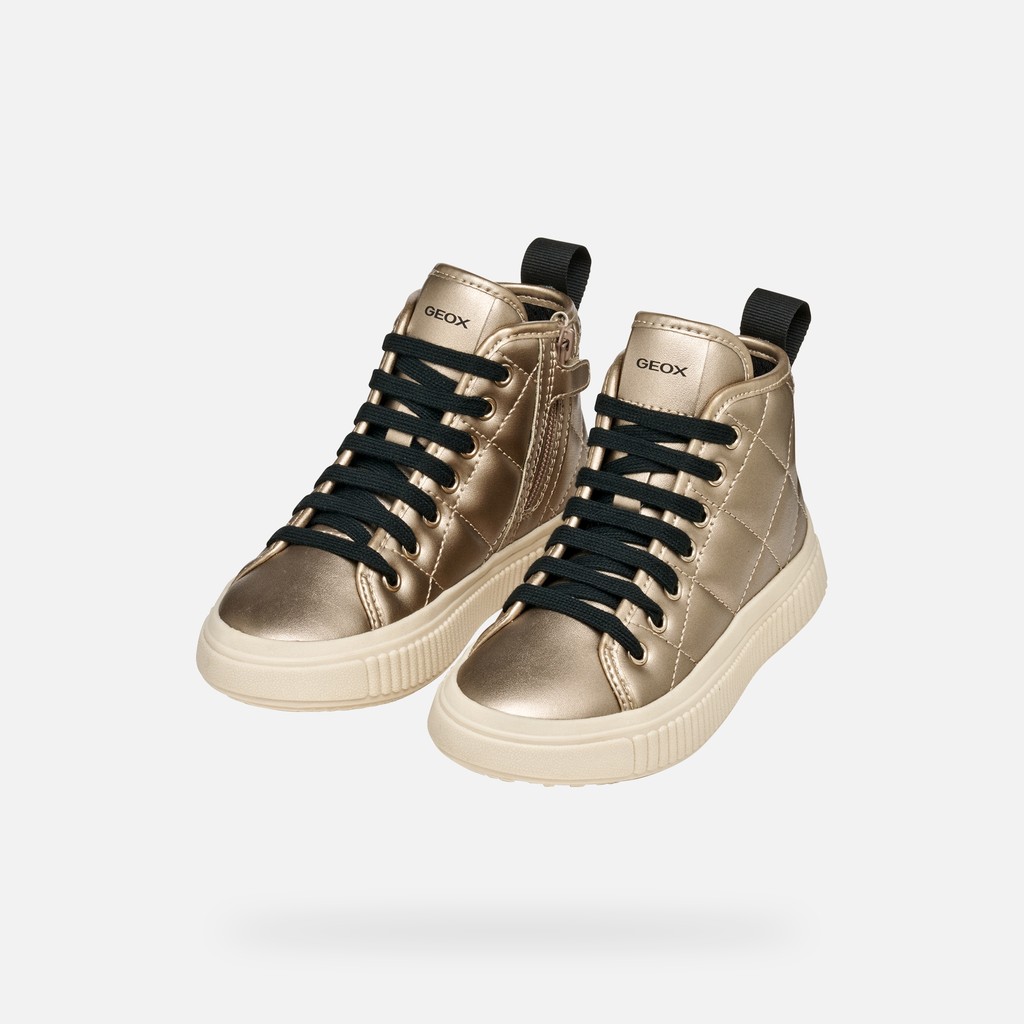 Hohe Sneakers LAQUINNY MÄDCHEN Platin - image number 7 | GEOX