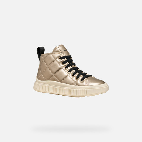 High top sneakers LAQUINNY GIRL Platinum - image number 2 | GEOX