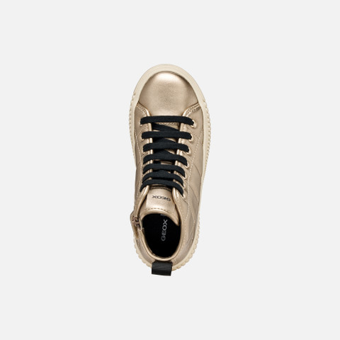 High top sneakers LAQUINNY GIRL Platinum - image number 5 | GEOX