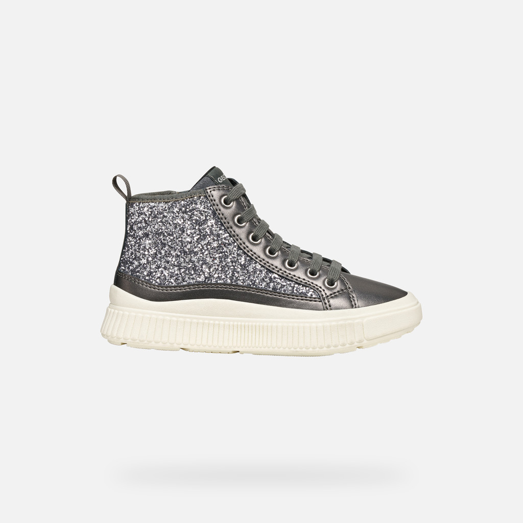 High top sneakers LAQUINNY GIRL Dark Silver - image number 1 | GEOX