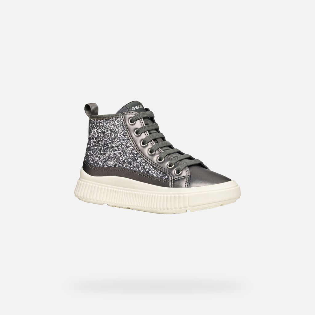 High top sneakers LAQUINNY GIRL Dark Silver - image number 2 | GEOX