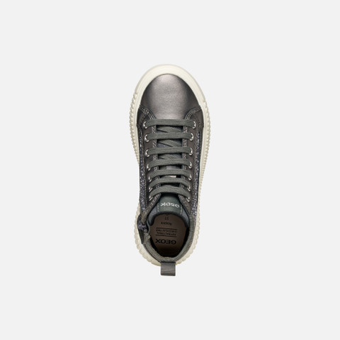 High top sneakers LAQUINNY GIRL Dark Silver - image number 5 | GEOX