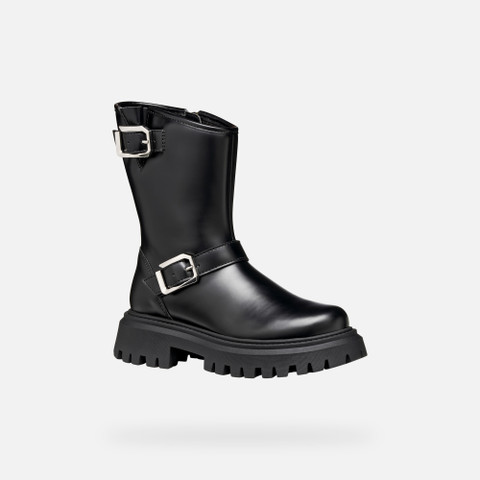 Biker ankle boots MAQUINNENS GIRL Black - image number 2 | GEOX