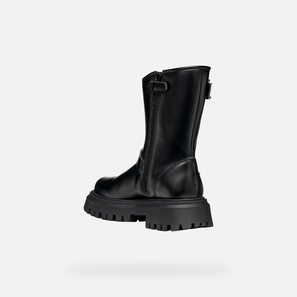 Biker ankle boots MAQUINNENS GIRL Black - image number 3 | GEOX