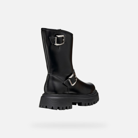 Biker ankle boots MAQUINNENS GIRL Black - image number 4 | GEOX