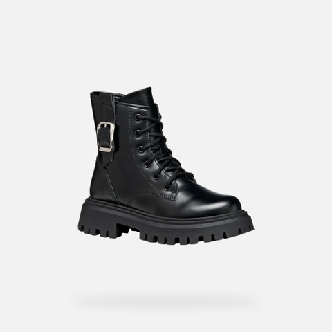 Biker ankle boots MAQUINNENS GIRL Black - image number 2 | GEOX