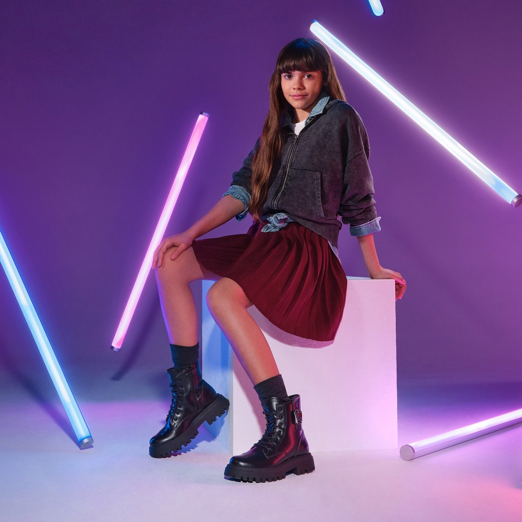 Biker ankle boots MAQUINNENS GIRL Black - image number 1 | GEOX