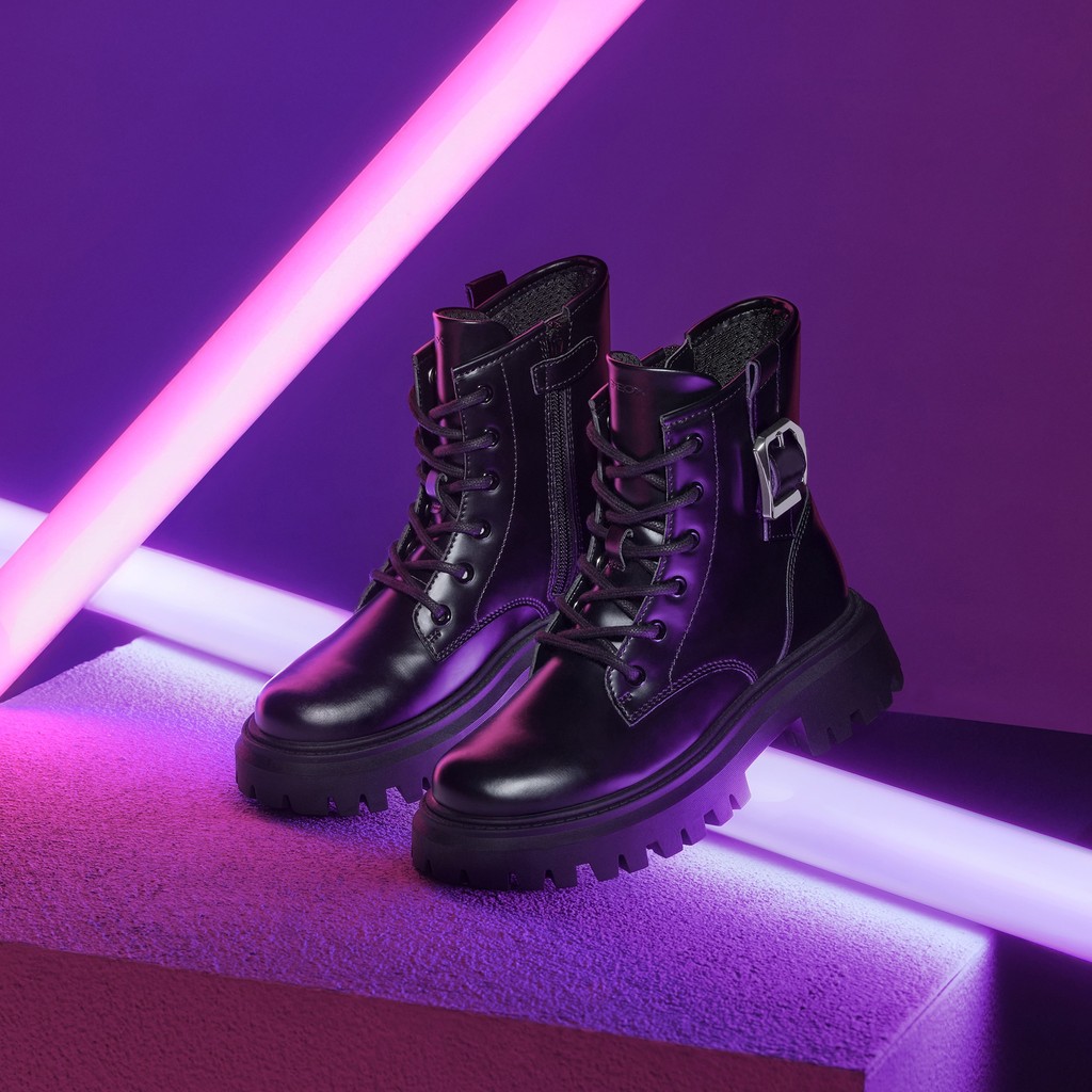 Biker ankle boots MAQUINNENS GIRL Black - image number 8 | GEOX