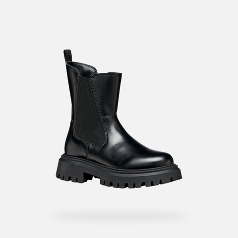 Biker ankle boots MAQUINNENS GIRL Black - image number 2 | GEOX
