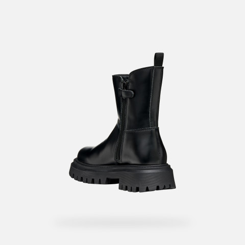 Biker ankle boots MAQUINNENS GIRL Black - image number 3 | GEOX