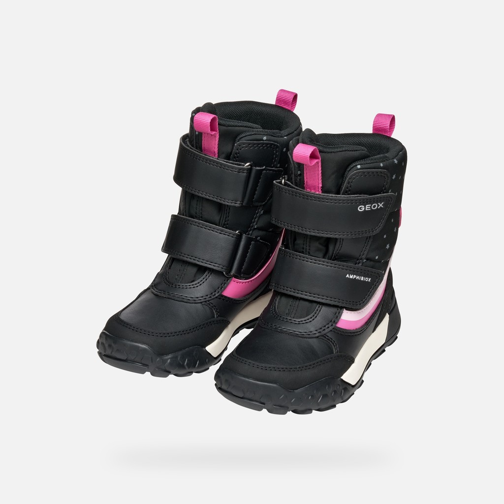 Winter boots TREKKYUP ABX GIRL Black/Fuchsia - image number 7 | GEOX