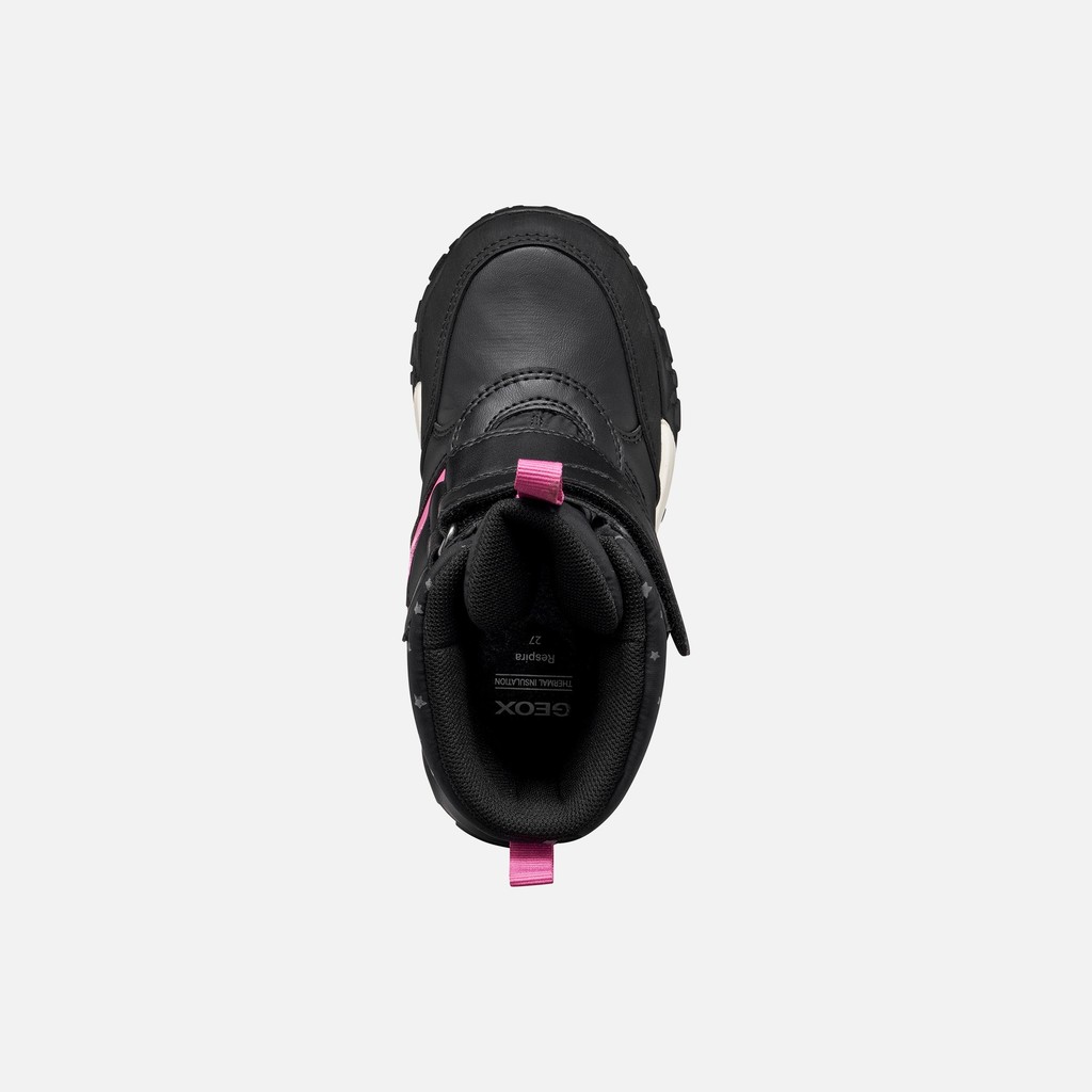 Waterproof ankle boots TREKKYUP ABX GIRL Black/Fuchsia - image number 5 | GEOX