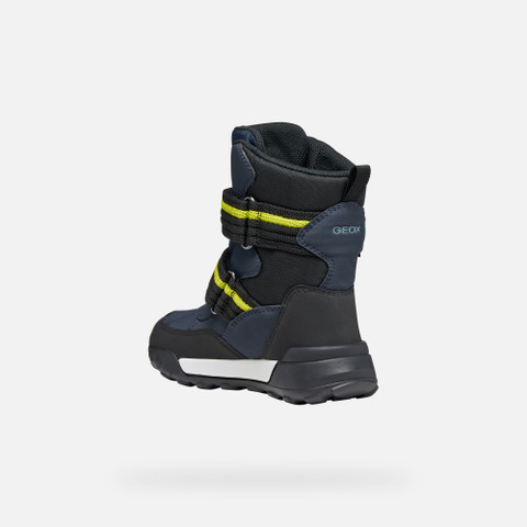 Winter boots TREKKYUP ABX BOY Navy/Lime - image number 3 | GEOX