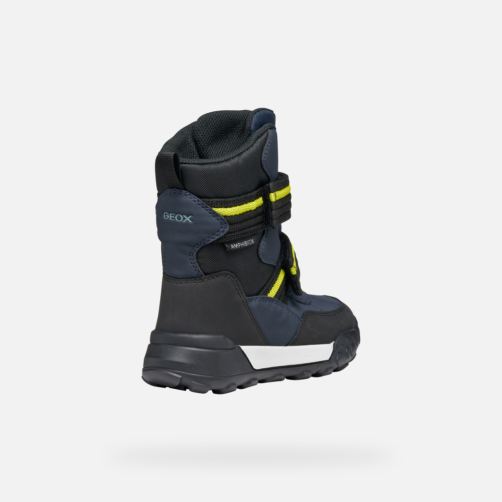 Winter boots TREKKYUP ABX BOY Navy/Lime - image number 4 | GEOX