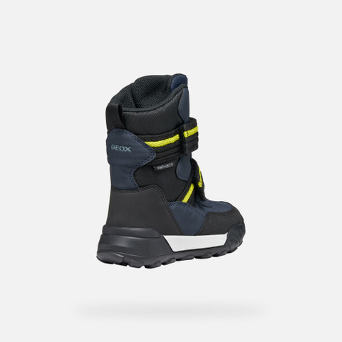 Winter boots TREKKYUP ABX BOY Navy/Lime - image number 4 | GEOX