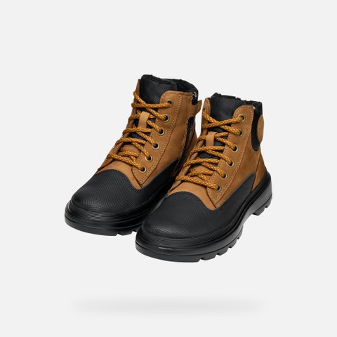 Mid calf boots KIDDARTAH   BOY Lt Brown/Black - image number 7 | GEOX