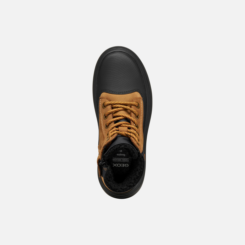 Mid calf boots KIDDARTAH   BOY Lt Brown/Black - image number 5 | GEOX