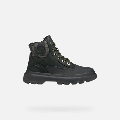 Mid calf boots KIDDARTAH BOY Black/Military - image number 1 | GEOX