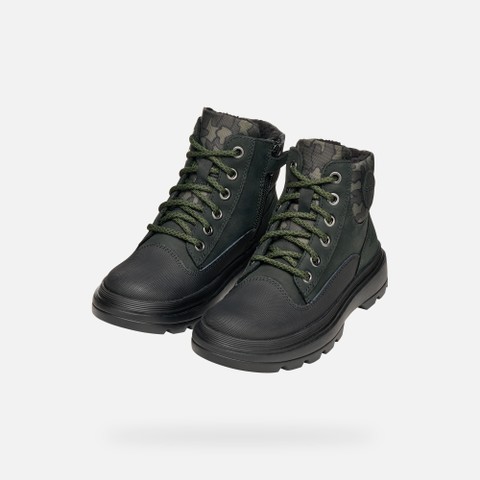 Mid calf boots KIDDARTAH   BOY Black/Military - image number 7 | GEOX