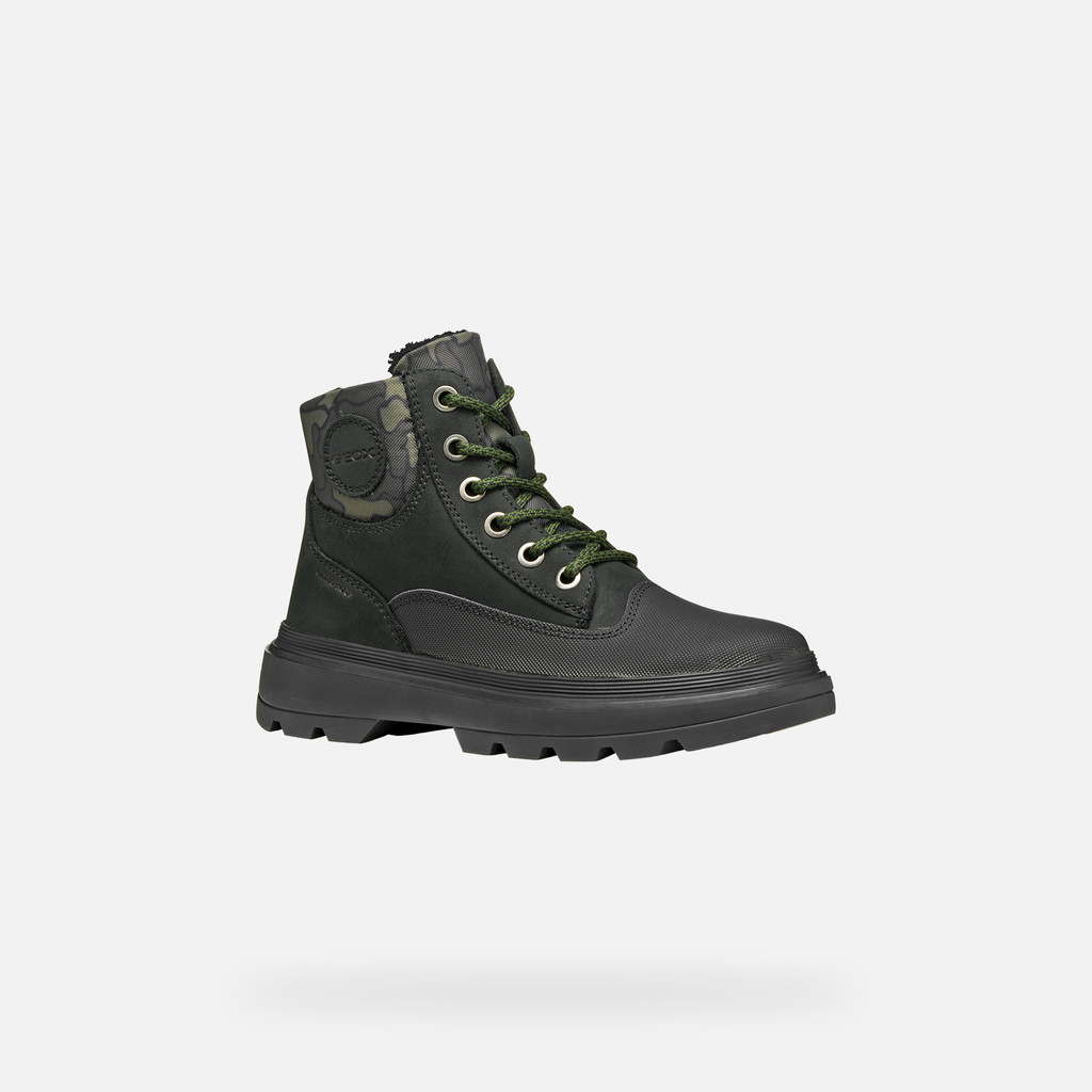 Mid calf boots KIDDARTAH BOY Black/Military - image number 2 | GEOX