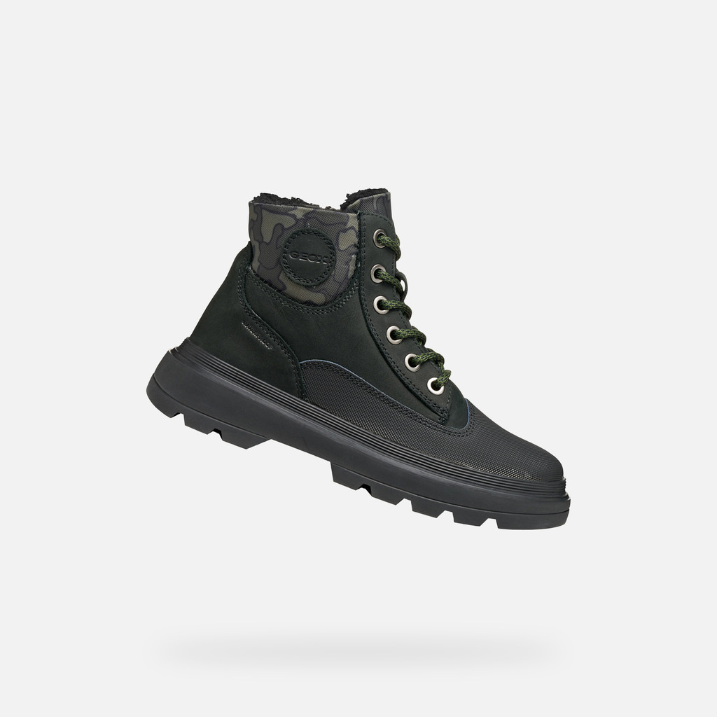 Mid calf boots KIDDARTAH BOY Black/Military - image number 0 | GEOX