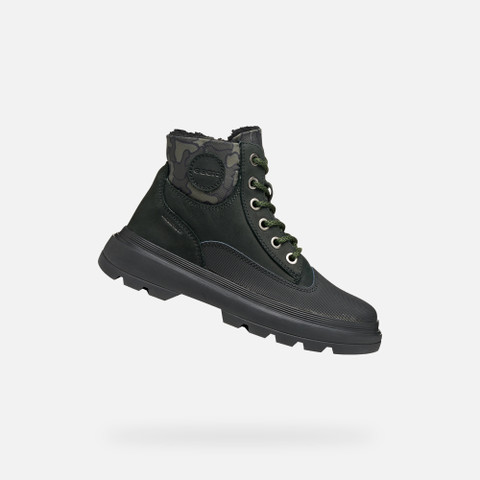 Mid calf boots KIDDARTAH BOY Black/Military - image number 0 | GEOX