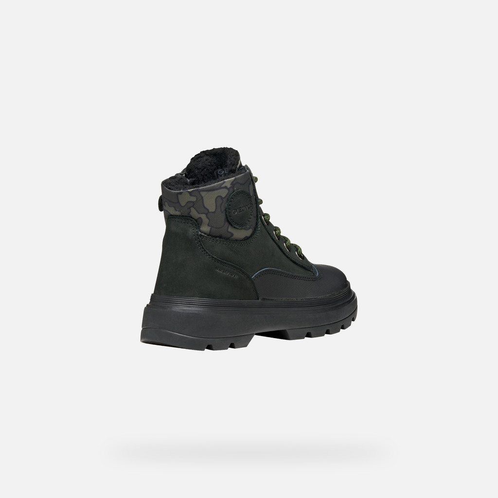 Mid calf boots KIDDARTAH BOY Black/Military - image number 4 | GEOX