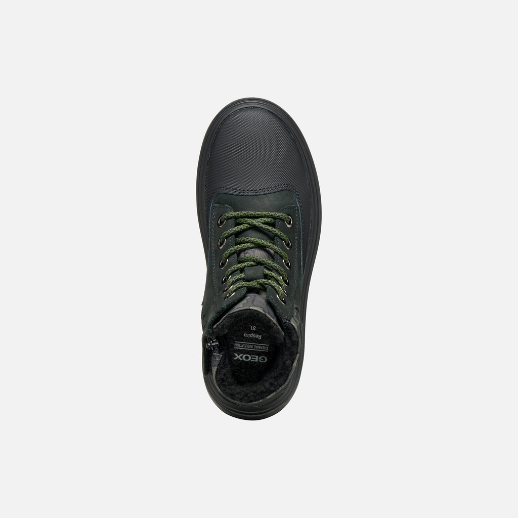 Mid calf boots KIDDARTAH BOY Black/Military - image number 5 | GEOX