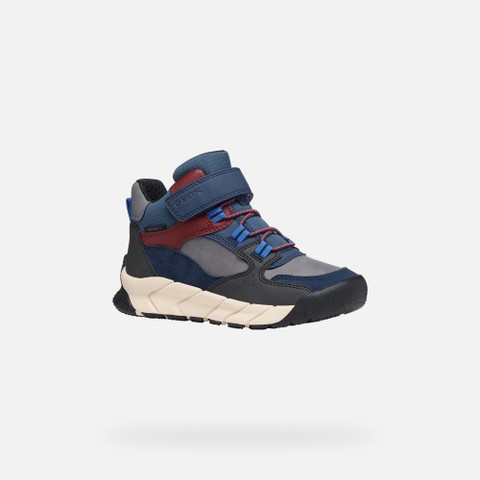 Waterproof ankle boots FLEXYPER PRO ABX BOY Dark navy/Bordeaux - image number 3 | GEOX