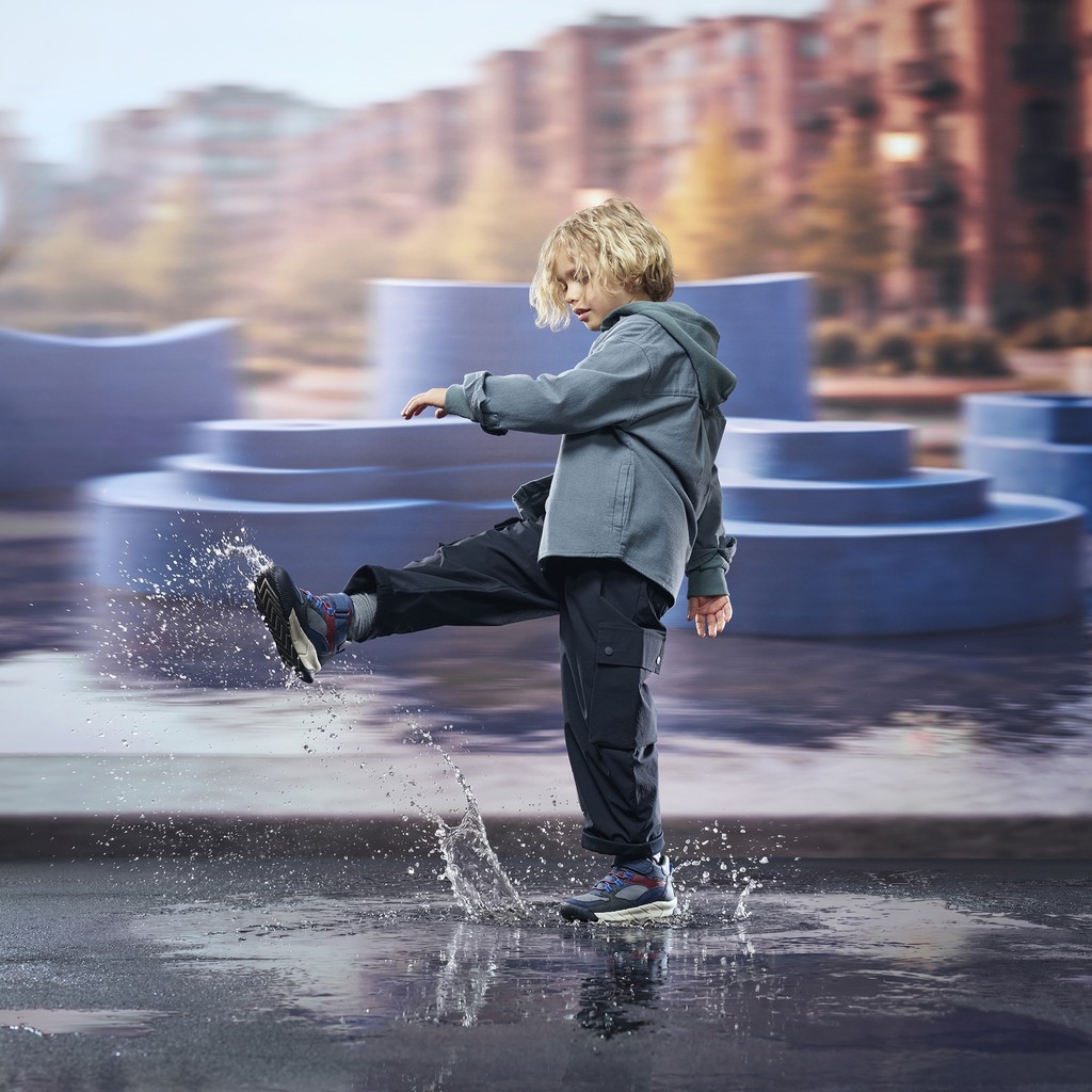 Waterproof ankle boots FLEXYPER PRO ABX BOY Dark navy/Bordeaux | GEOX