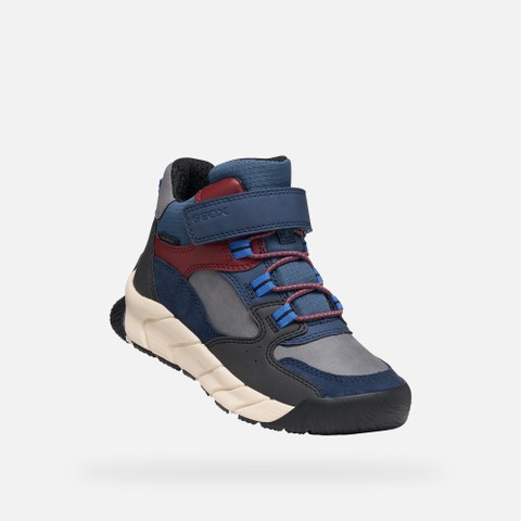 Waterproof ankle boots FLEXYPER PRO ABX BOY Dark navy/Bordeaux - image number 5 | GEOX