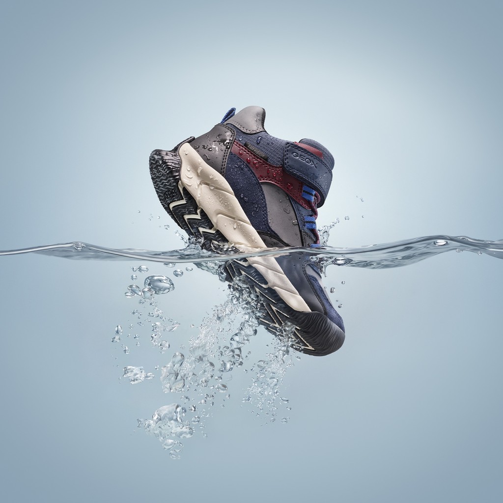 Waterproof ankle boots FLEXYPER PRO ABX BOY Dark navy/Bordeaux - image number 9 | GEOX