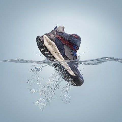Waterproof ankle boots FLEXYPER PRO ABX BOY Dark navy/Bordeaux - image number 9 | GEOX