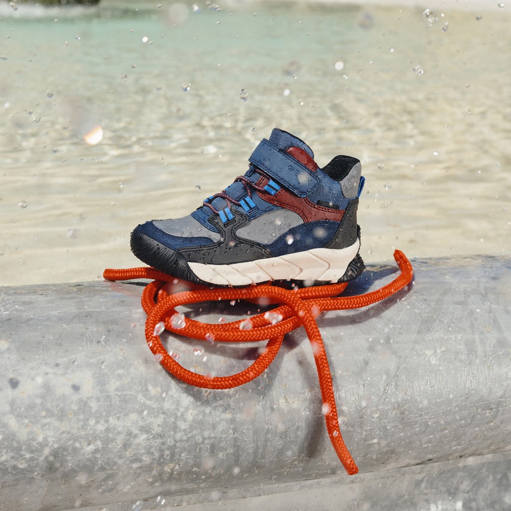 Waterproof ankle boots FLEXYPER PRO ABX BOY Dark navy/Bordeaux - image number 10 | GEOX