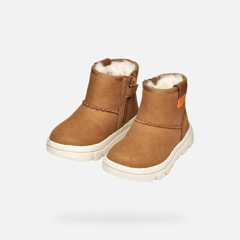 Mid calf boots WILLABOOM GIRL Whisky - image number 7 | GEOX