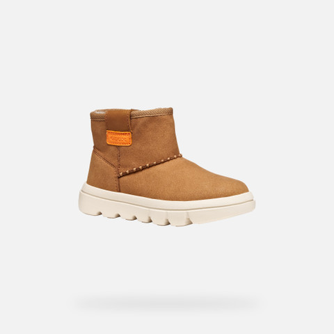 Mid calf boots WILLABOOM GIRL Whisky - image number 2 | GEOX
