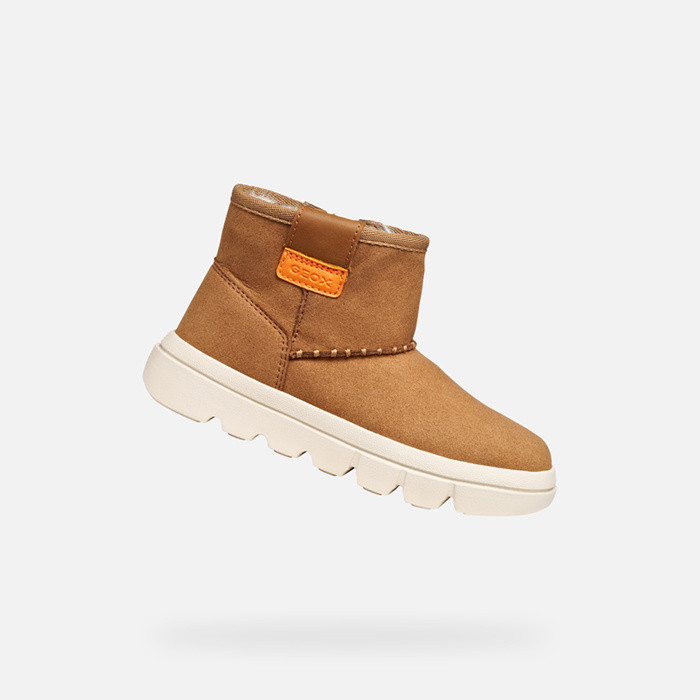 Schnürstiefeletten WILLABOOM MÄDCHEN Cognac | GEOX