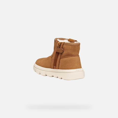 Mid calf boots WILLABOOM GIRL Whisky - image number 3 | GEOX