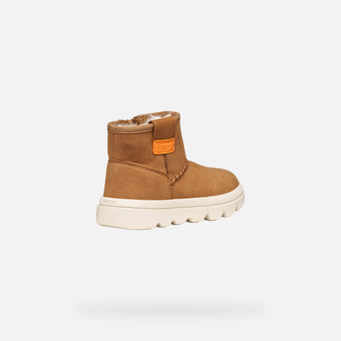 Mid calf boots WILLABOOM GIRL Whisky - image number 4 | GEOX