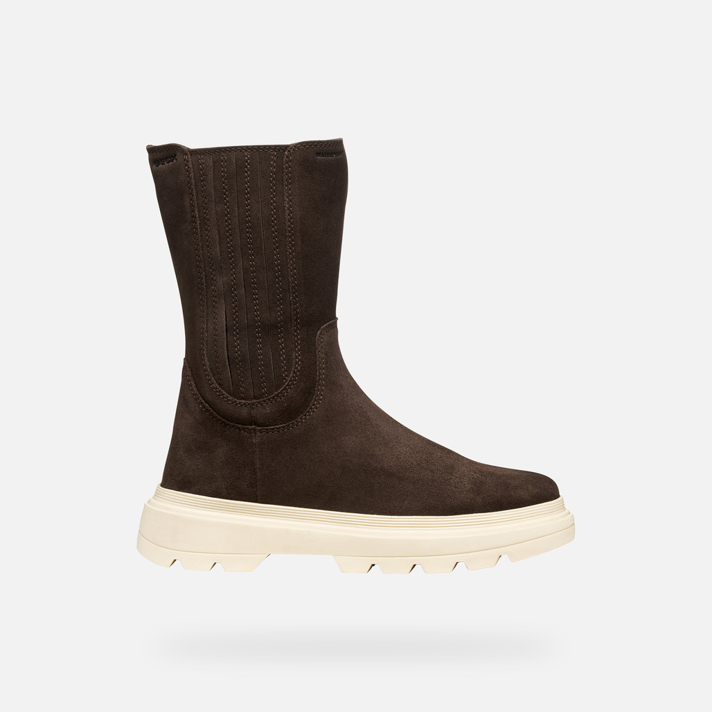 Mid calf boots KIDDARTAH GIRL Chestnut - image number 1 | GEOX
