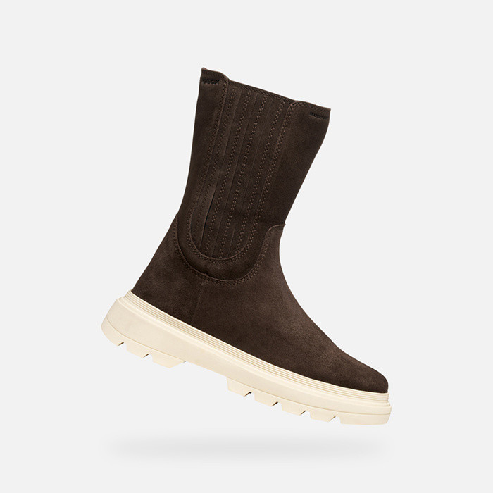 Mid calf boots KIDDARTAH   GIRL Chestnut | GEOX