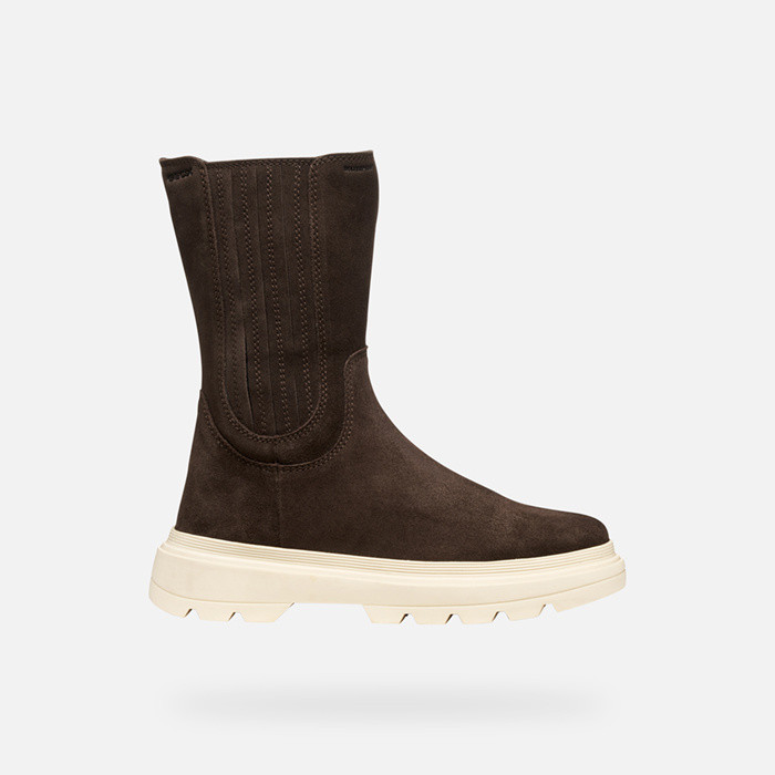 Mid calf boots KIDDARTAH GIRL Chestnut | GEOX